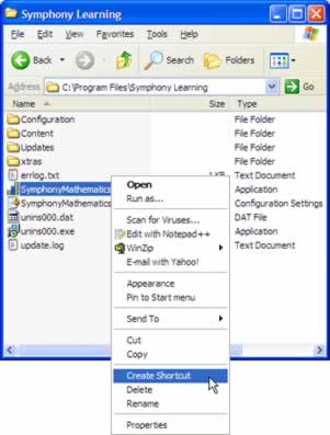 windows create shortcut
